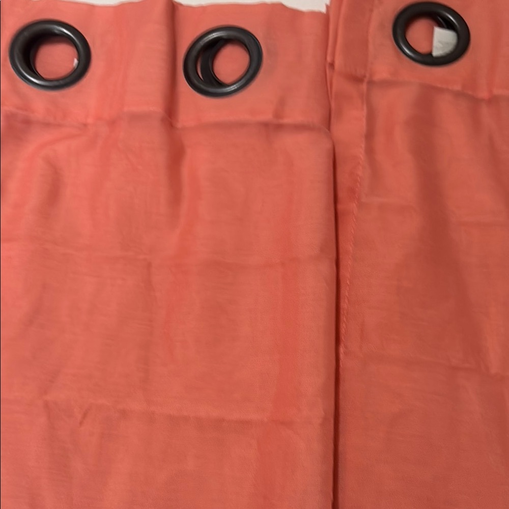 JCPenney Home Coral Curtain Panels